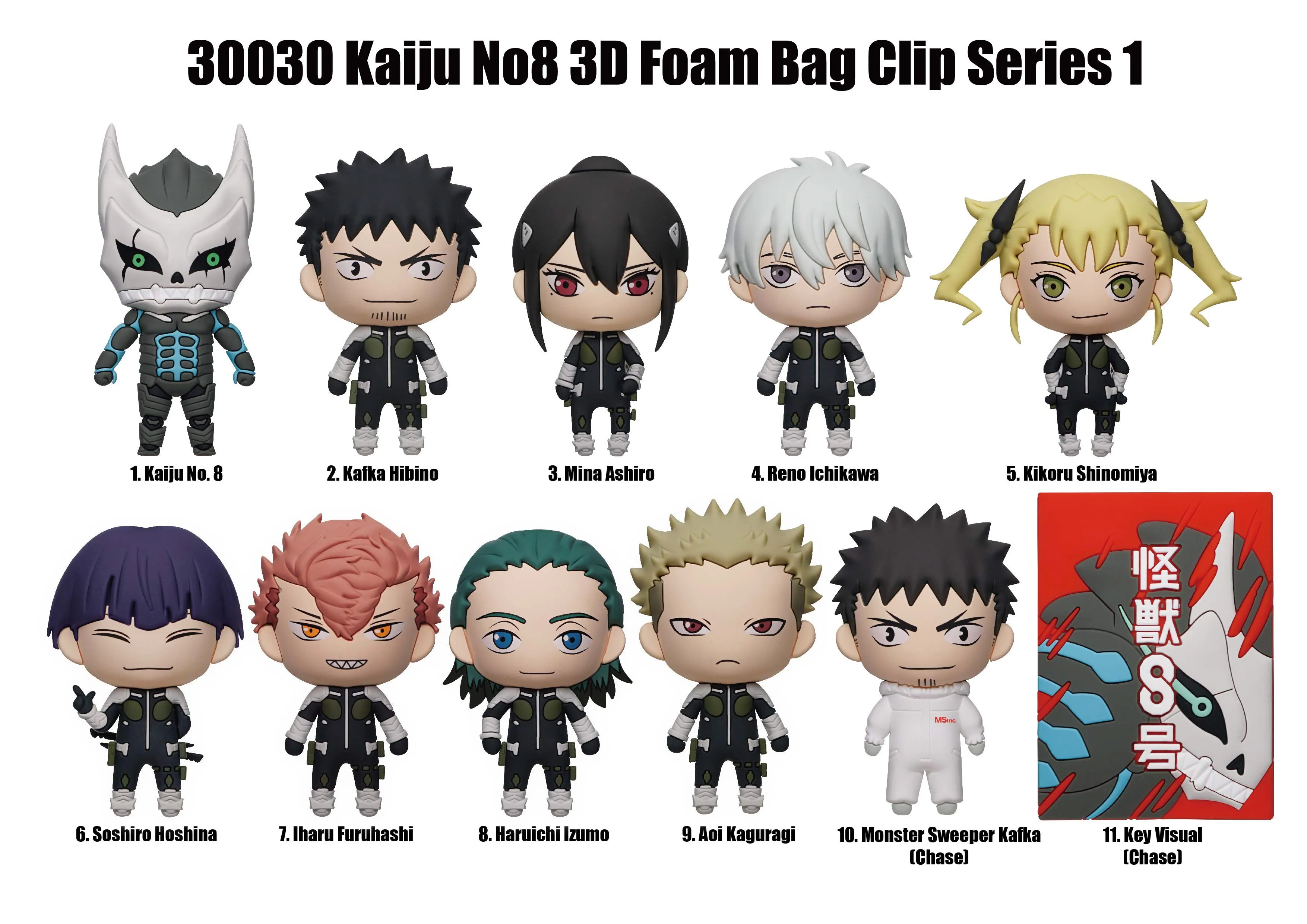 Kaiju No 8 - 3D Foam Bag Clip - 1 Unidade